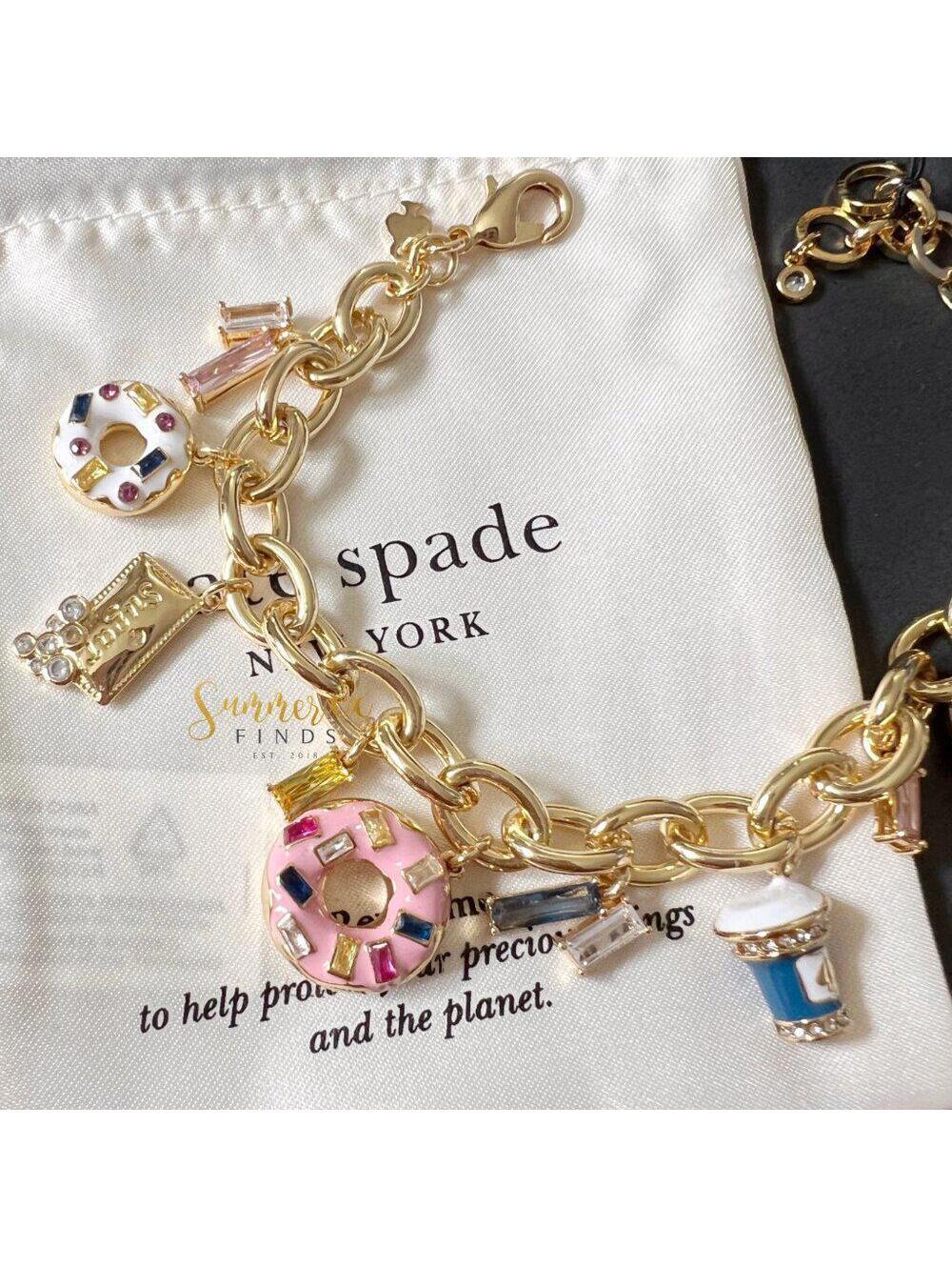 Kate Spade Coffee Break Donut Charm Bracelet - Picture 5 of 7